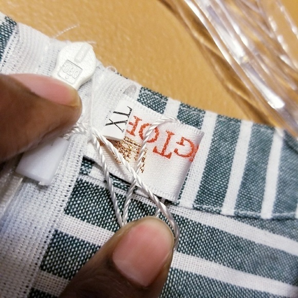 Moking Top | Striped Cropped Wide Leg/Flare Romper - Picture 5 of 10